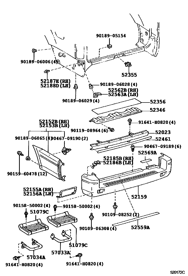 كلبس صدام خلفي يسار