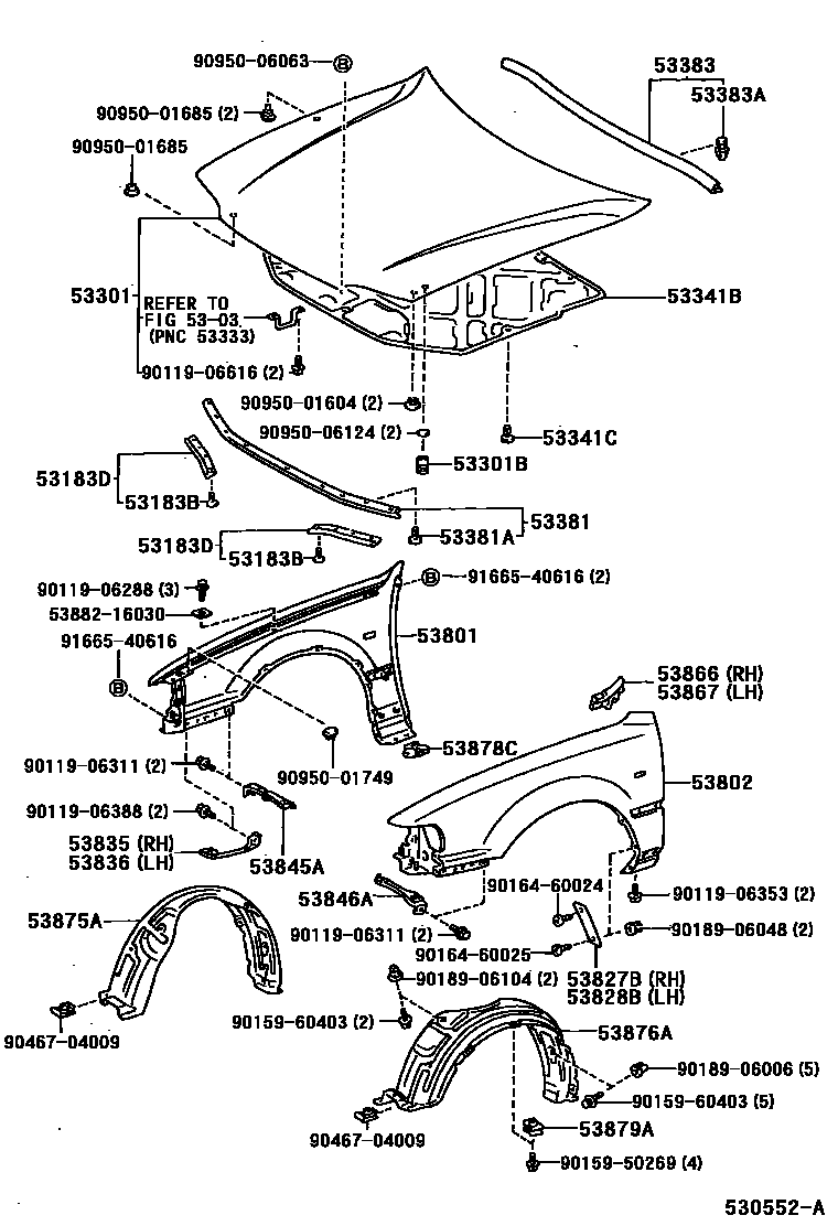 CUSHION, HOOD BUMPER