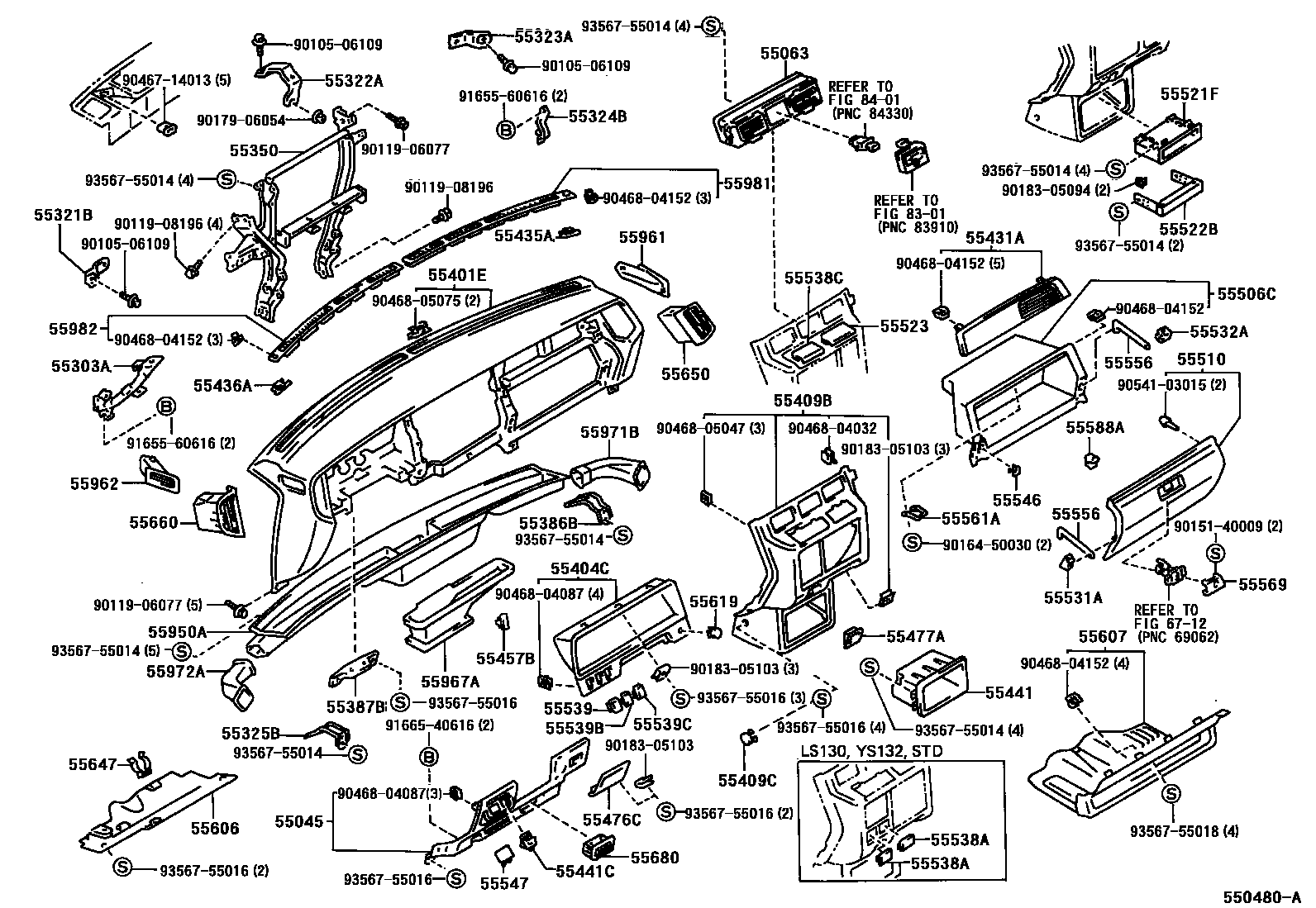 COVER SUB-ASSY, INSTRUMENT PANEL UNDER, NO.2