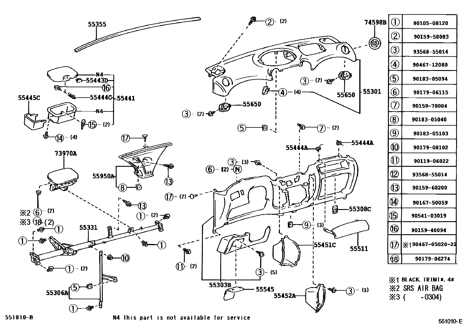 REGISTER ASSY, INSTRUMENT PANEL, NO.1