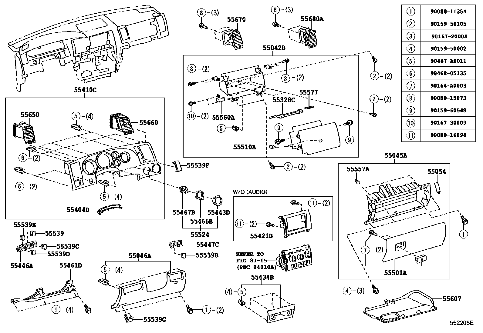 REGISTER ASSY, INSTRUMENT PANEL, NO.4