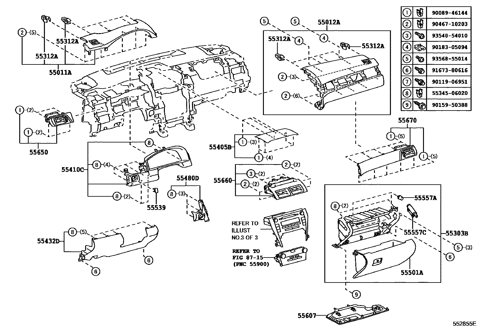 REGISTER ASSY, INSTRUMENT PANEL, NO.2
