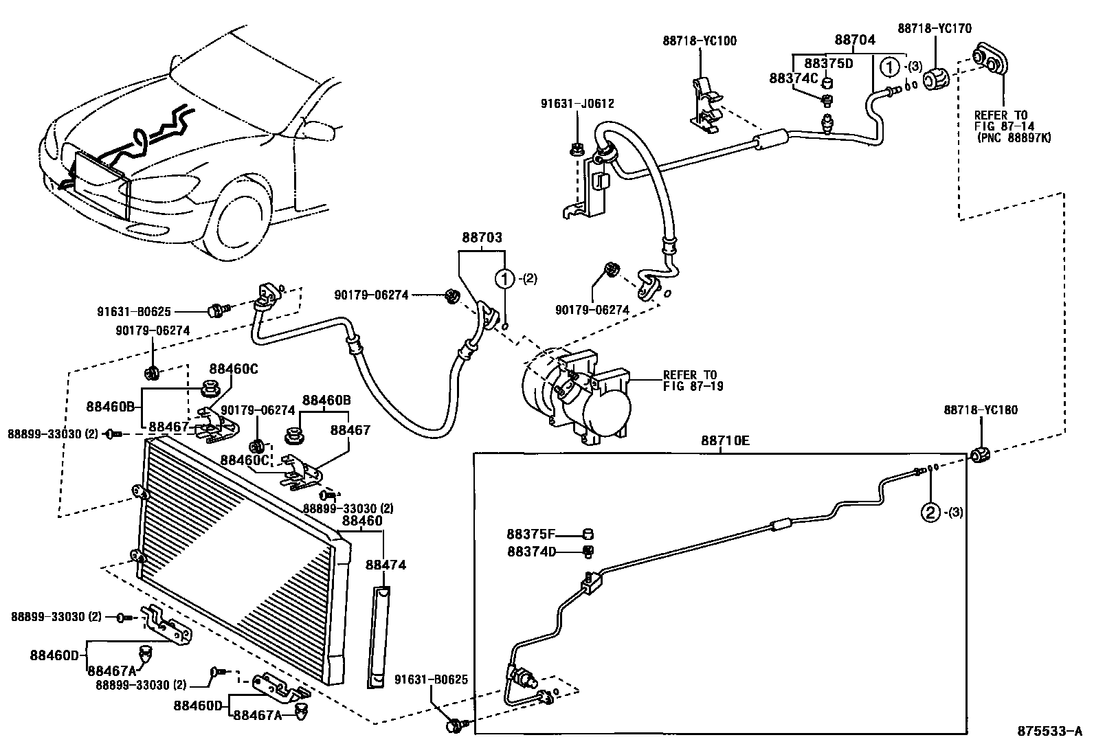 راديتر مكيف كامري