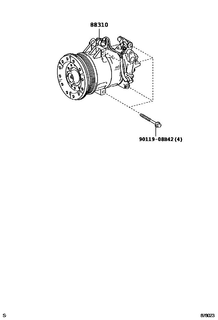 COMPRESSOR ASSY, W/PULLEY