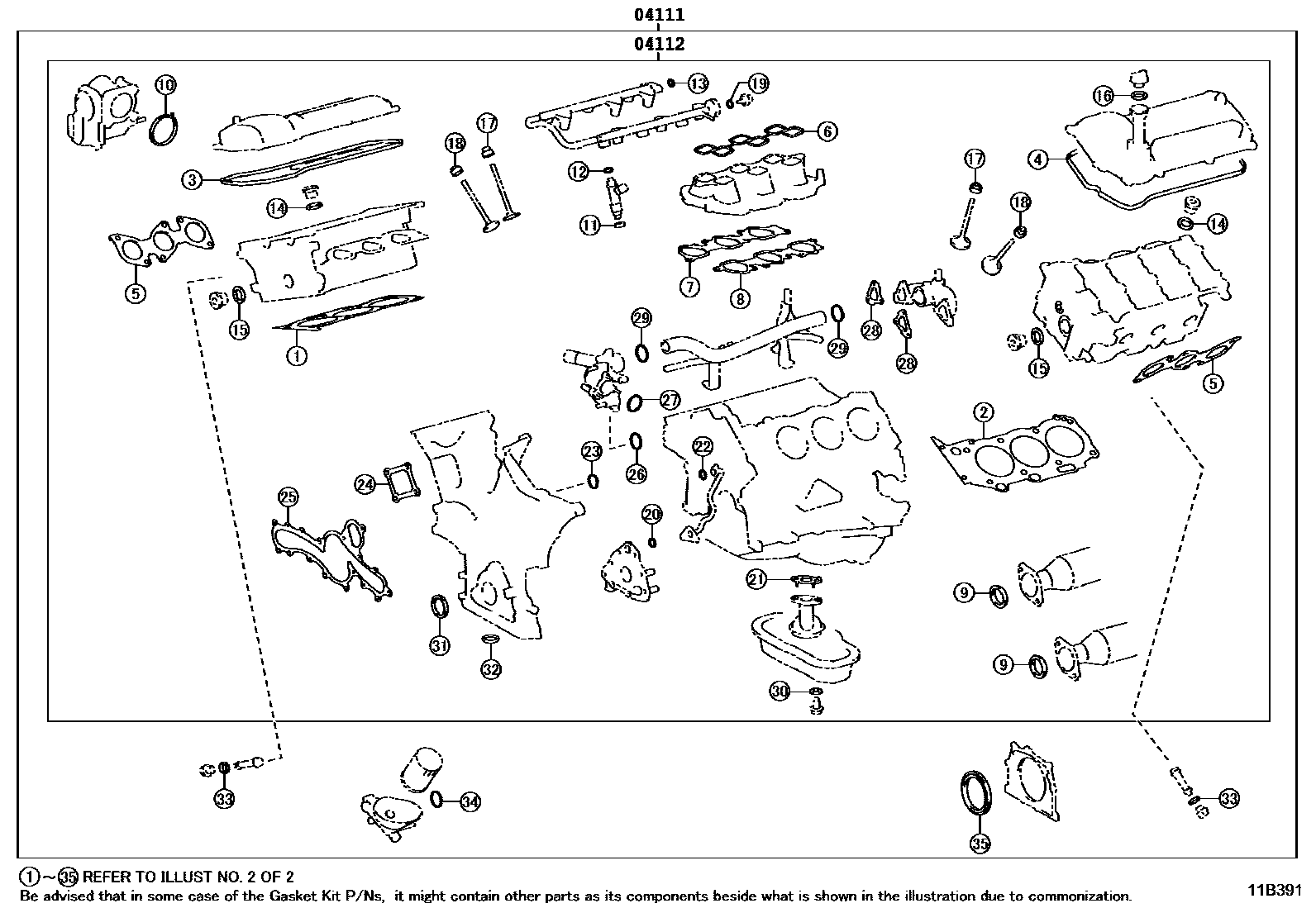 GASKET KIT, ENGINE OVERHAUL