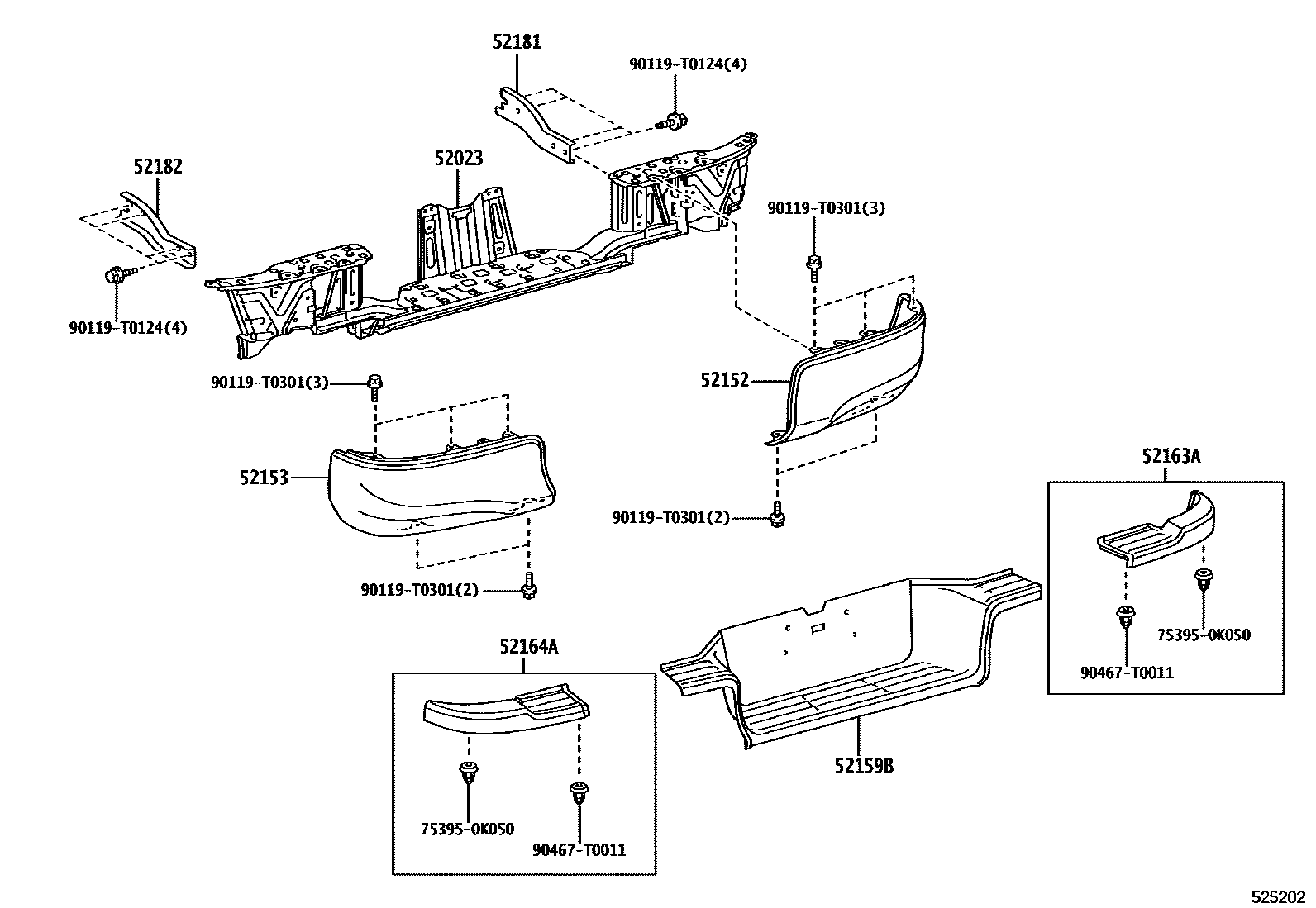 REINFORCEMENT SUB-ASSY, REAR BUMPER