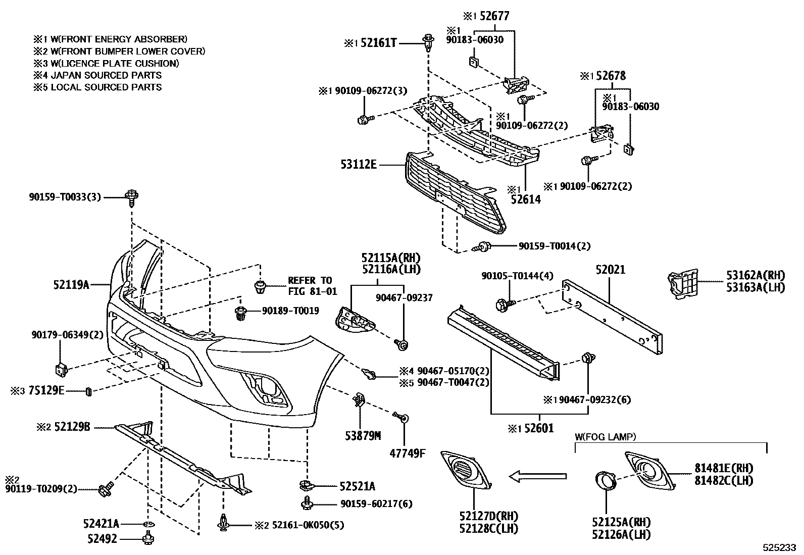 GRILLE, RADIATOR, LOWER NO.1