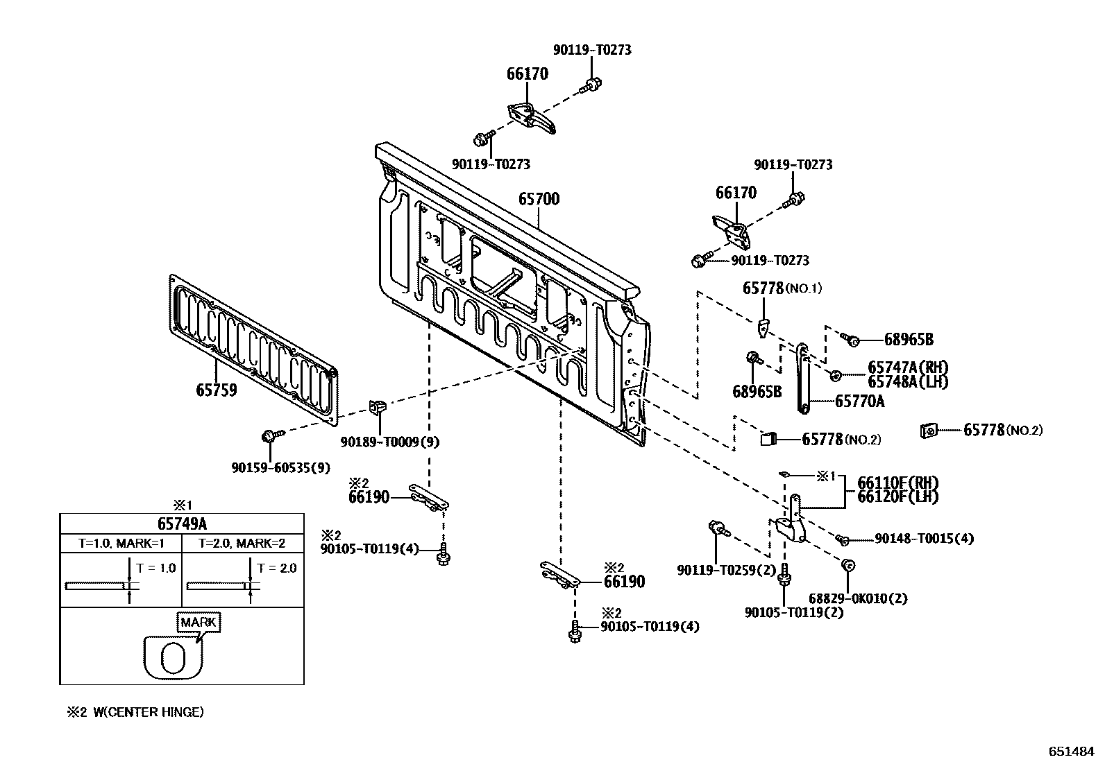 GATE ASSY, REAR BODY TAIL