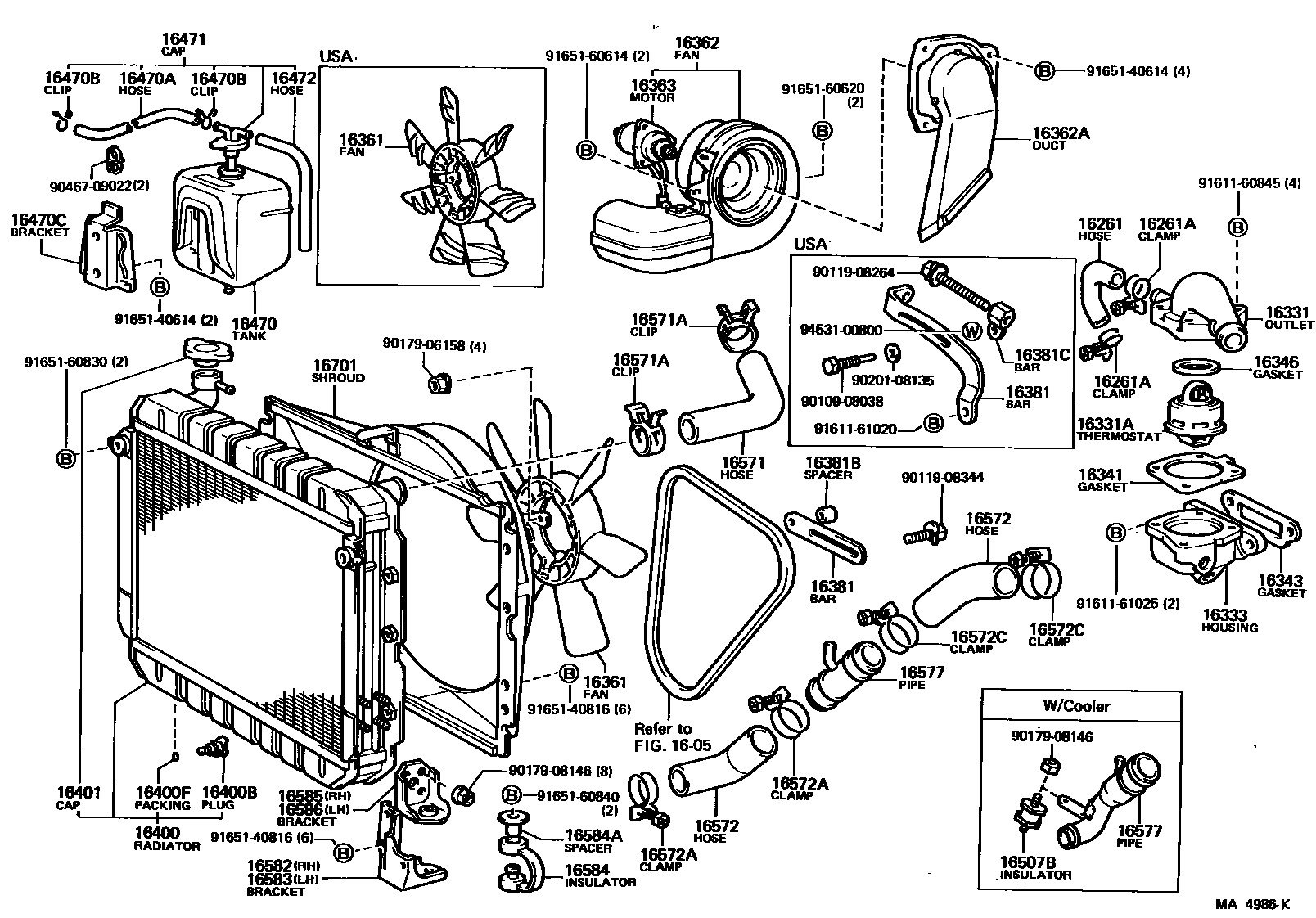 INSULATOR, RADIATOR MOUNTING