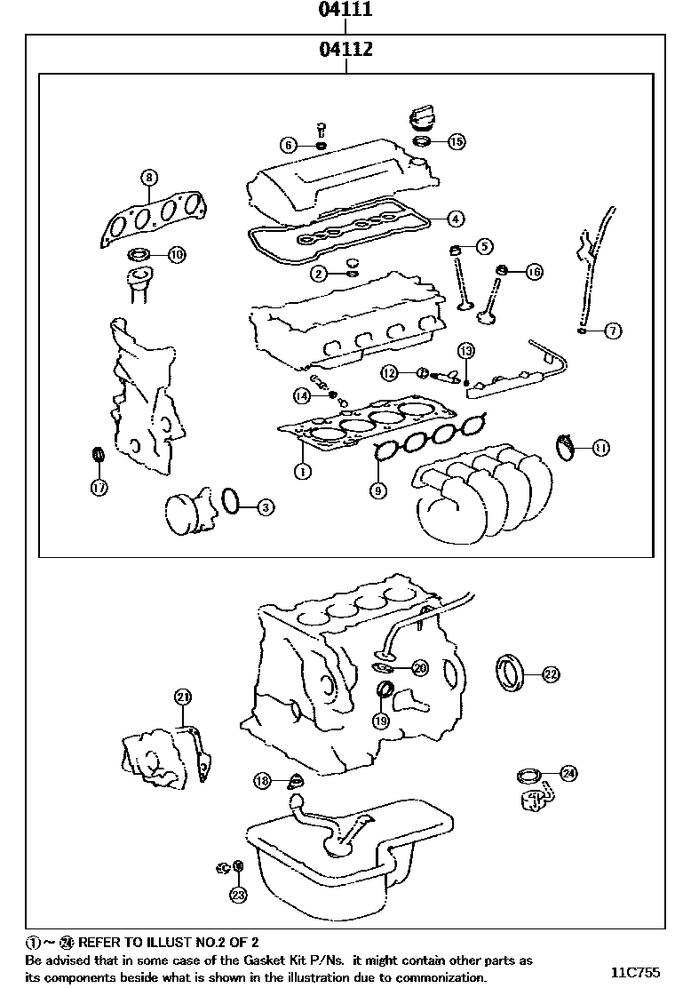 GASKET KIT, ENGINE OVERHAUL
