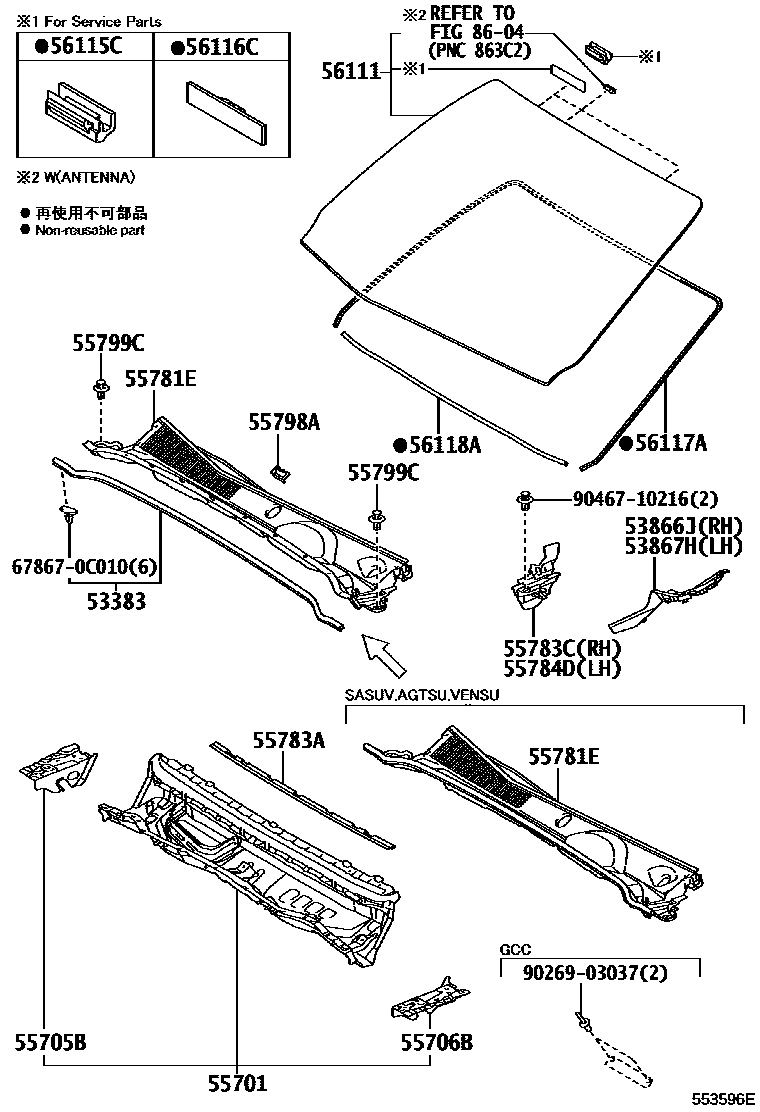 LOUVER SUB-ASSY, COWL TOP VENTILATOR
