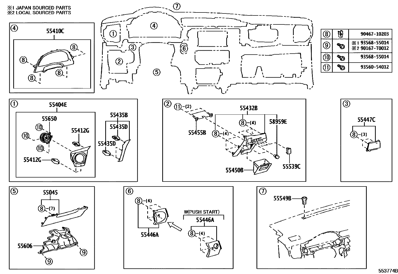 COVER SUB-ASSY, INSTRUMENT PANEL UNDER, NO.1