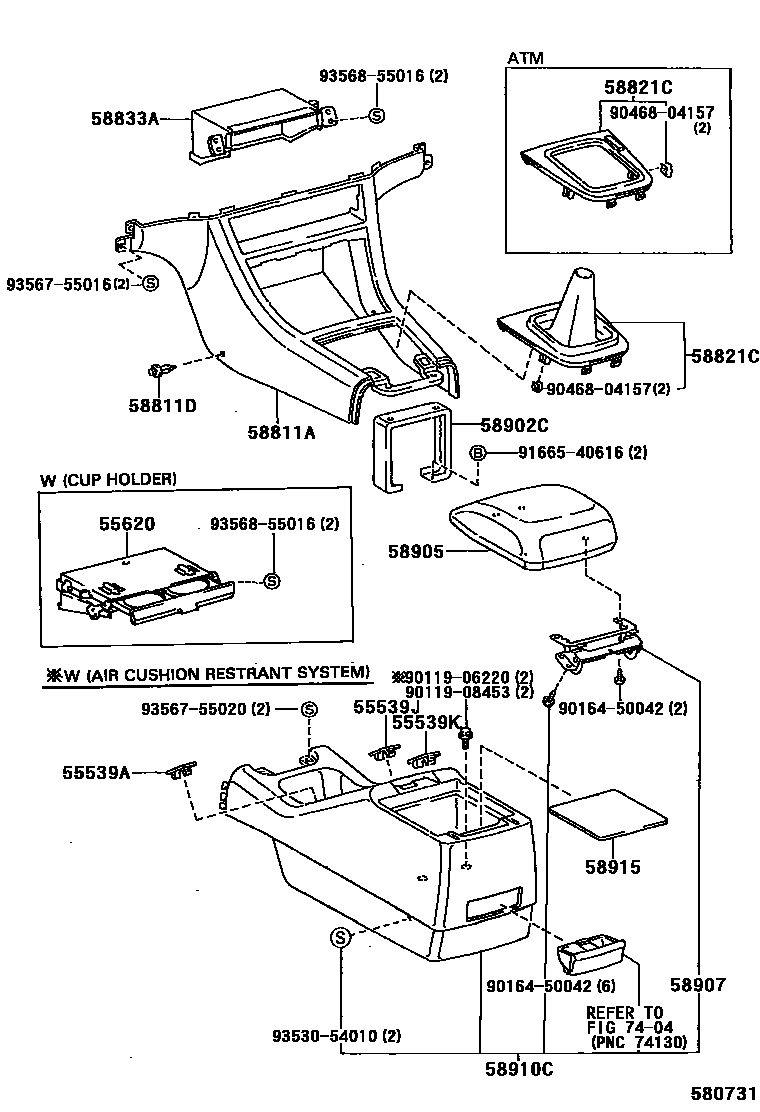 HOLDER ASSY, INSTRUMENT PANEL CUP