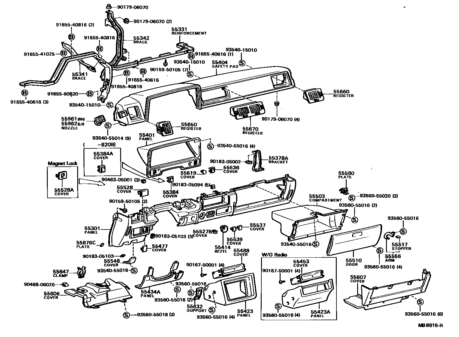 COVER SUB-ASSY, INSTRUMENT PANEL UNDER, NO.1