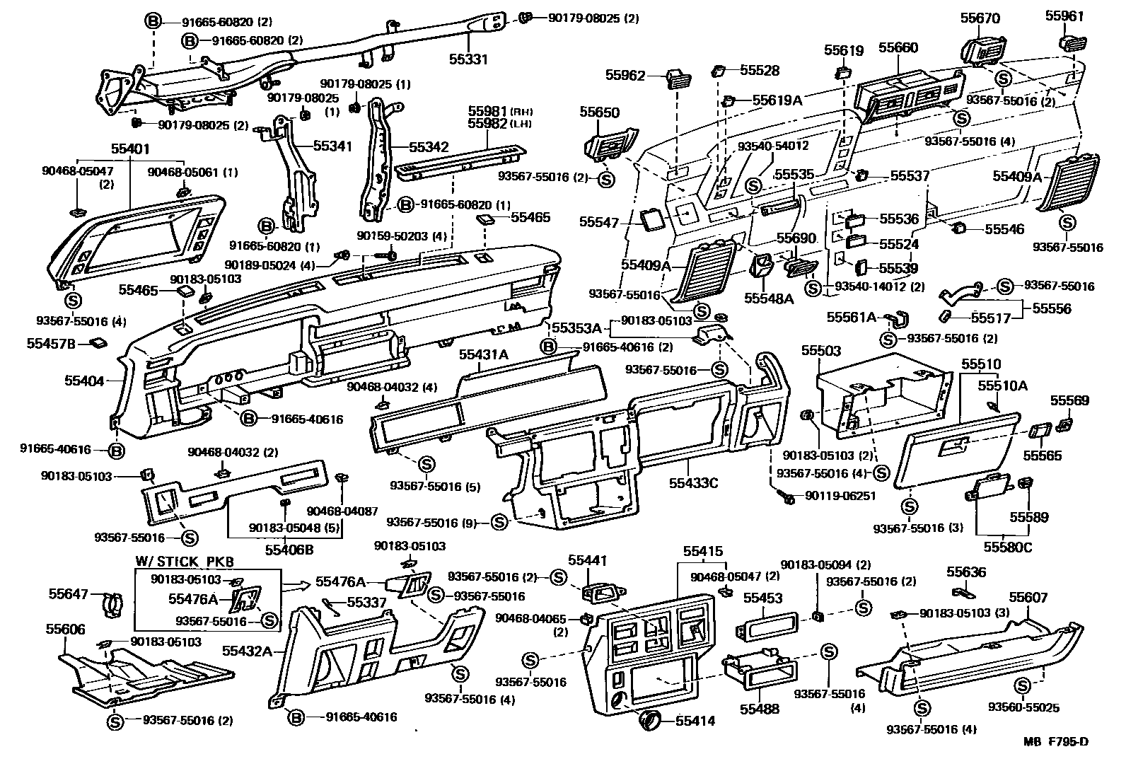 COVER SUB-ASSY, INSTRUMENT PANEL UNDER, NO.2