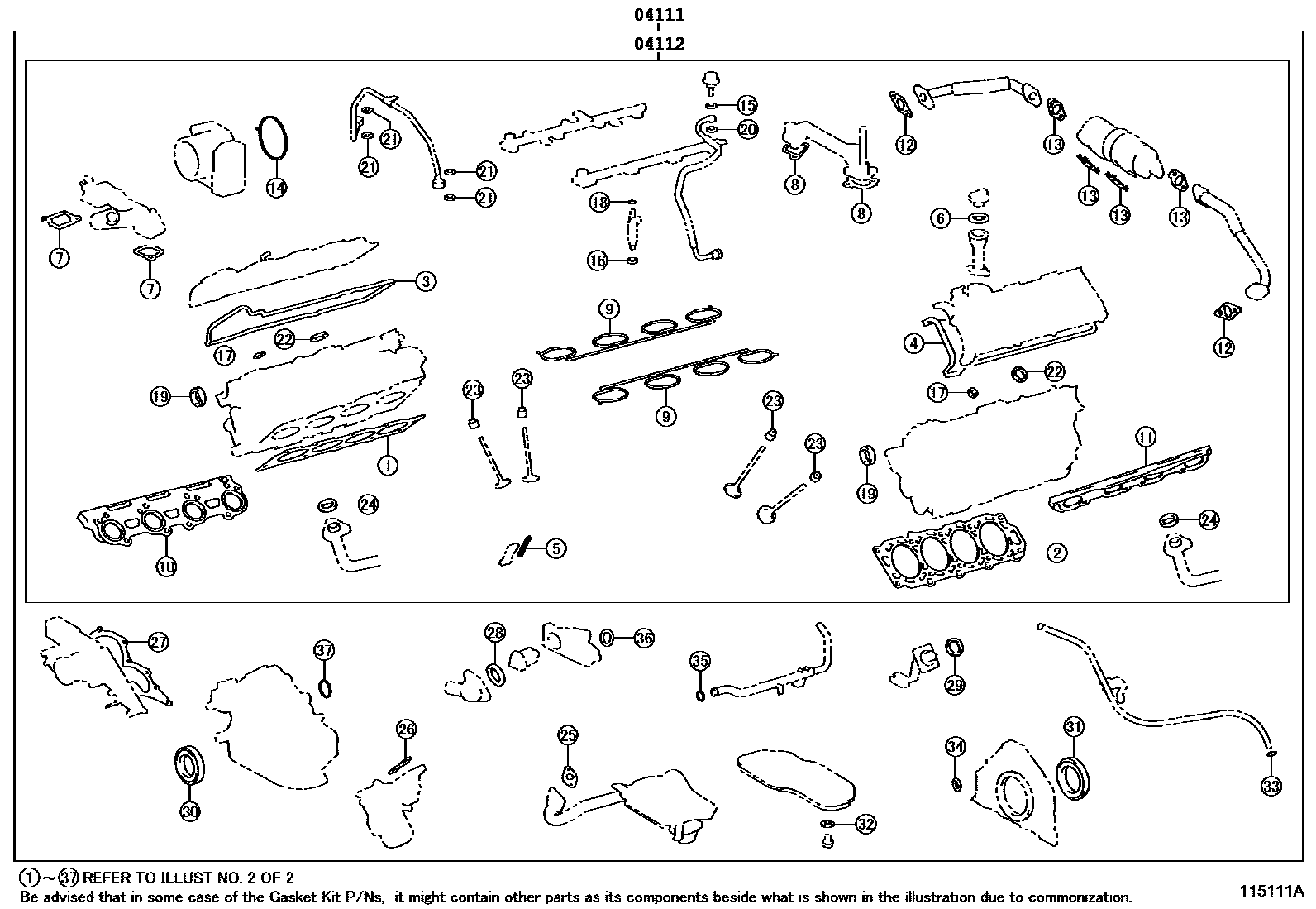 GASKET KIT, ENGINE OVERHAUL