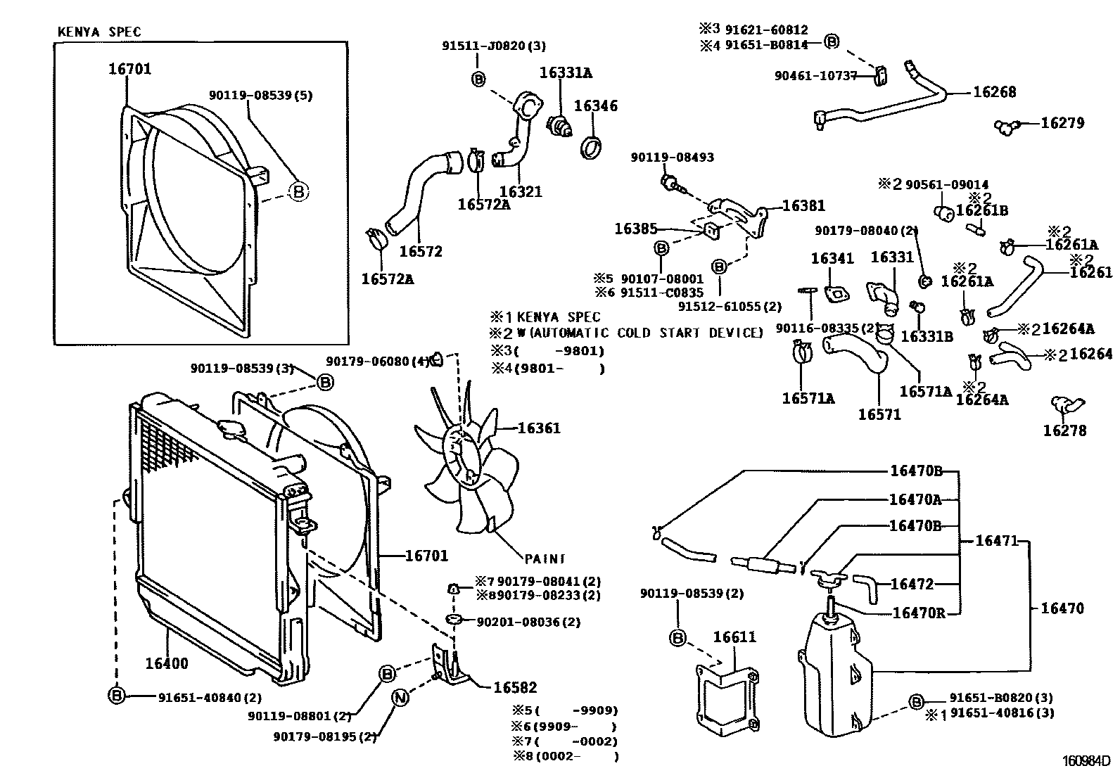BRACKET, RADIATOR RESERVE TANK