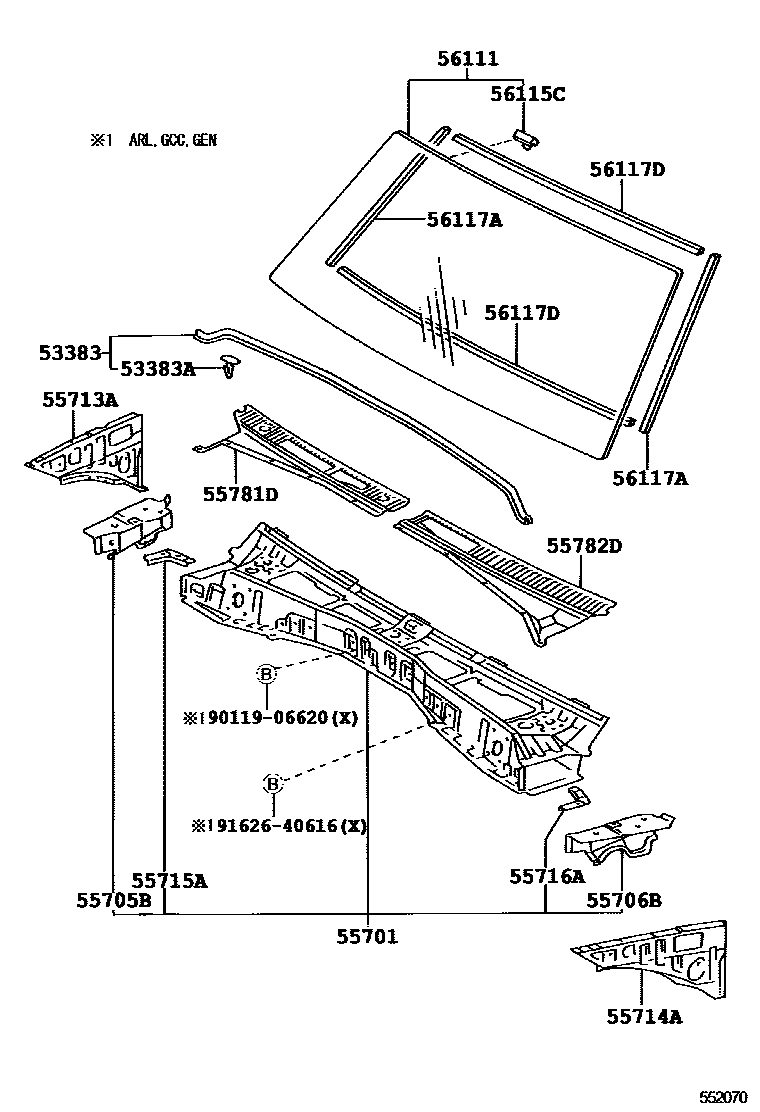 PANEL SUB-ASSY, COWL TOP SIDE, LH