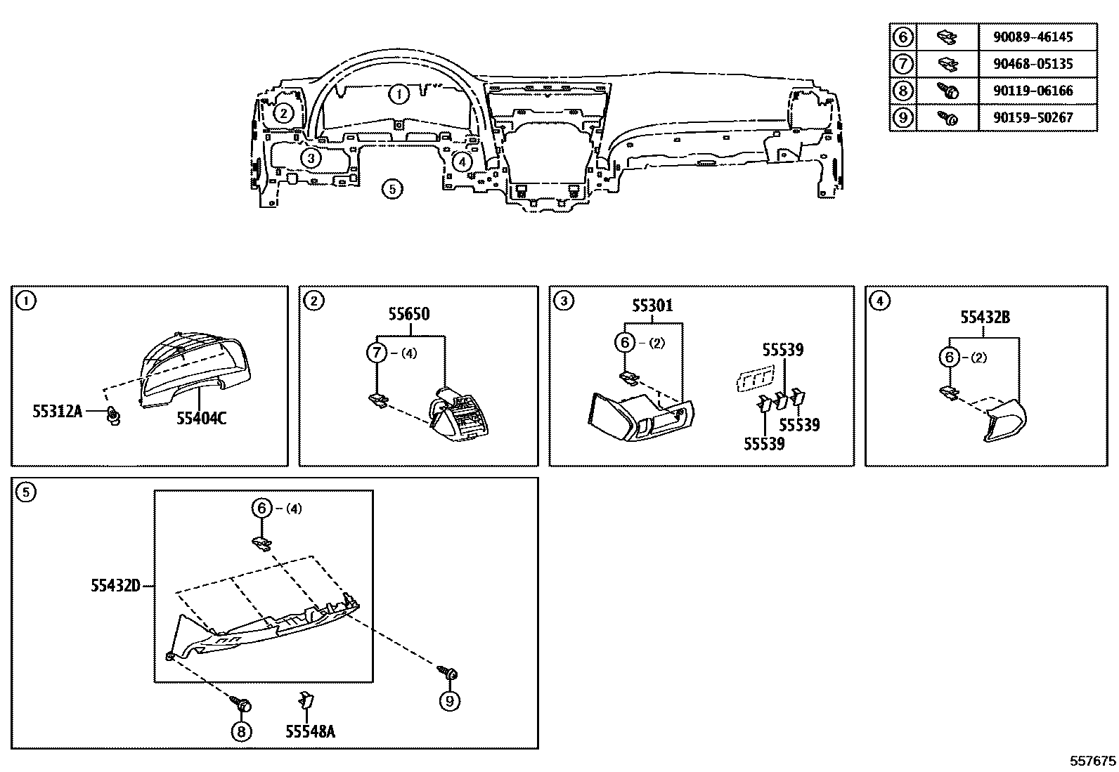REGISTER ASSY, INSTRUMENT PANEL, NO.1