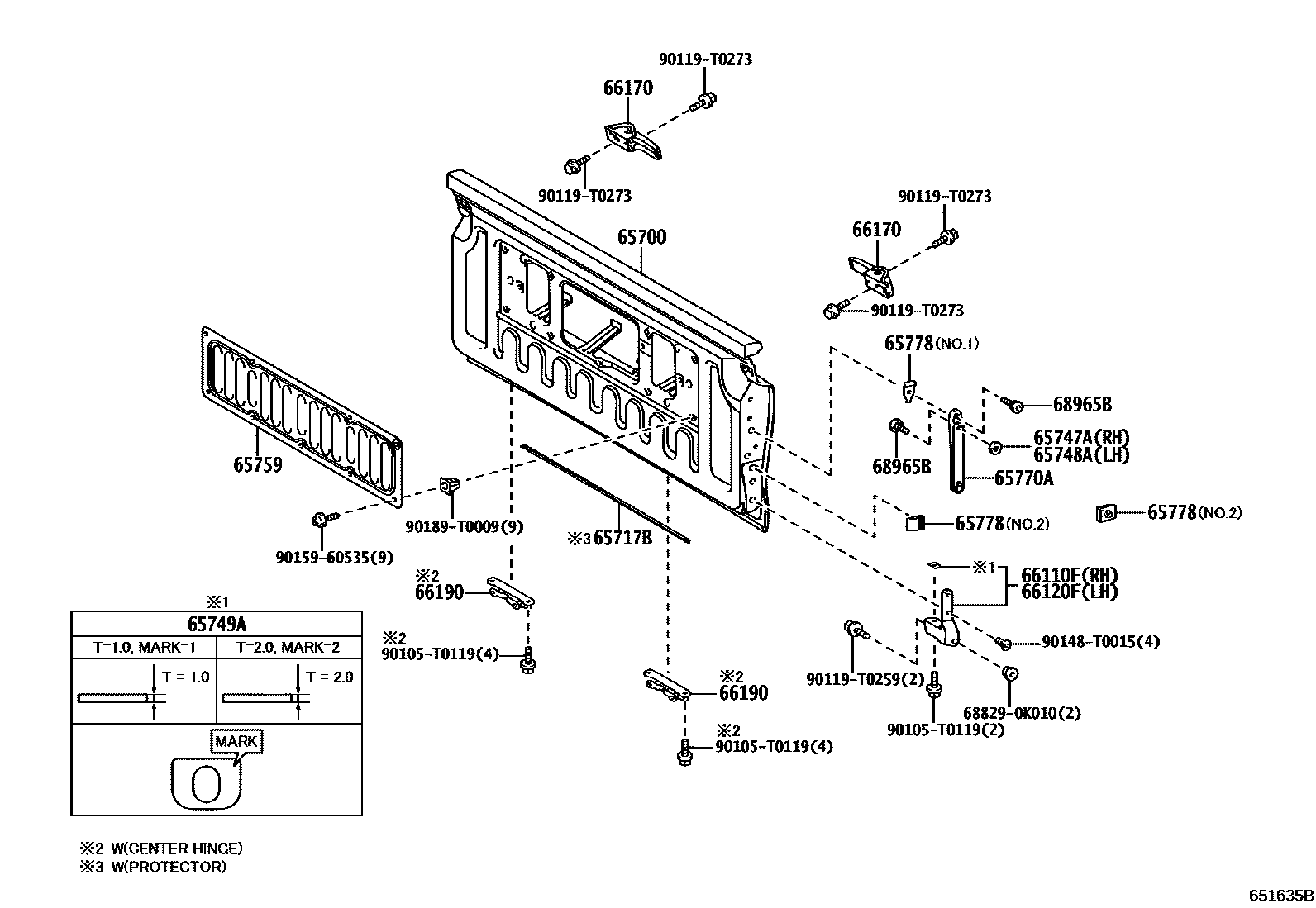 GATE ASSY, REAR BODY TAIL