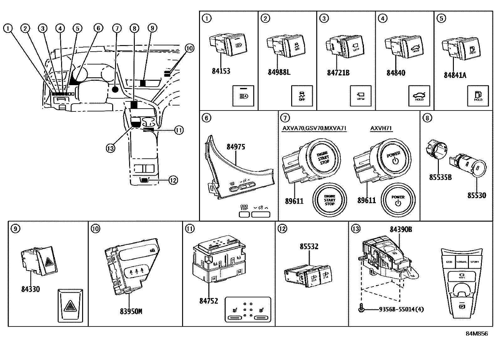 SWITCH ASSY, ELECTRIC PARKING BRAKE