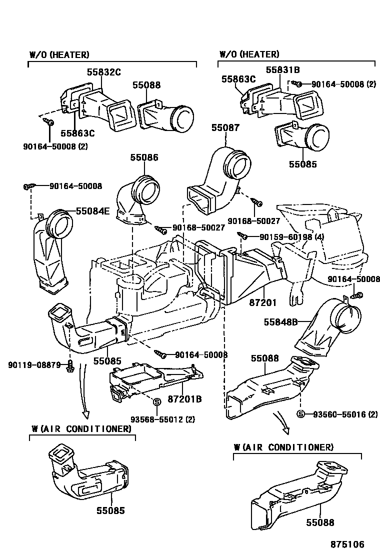 DUCT, AIR, SIDE NO.4 RH