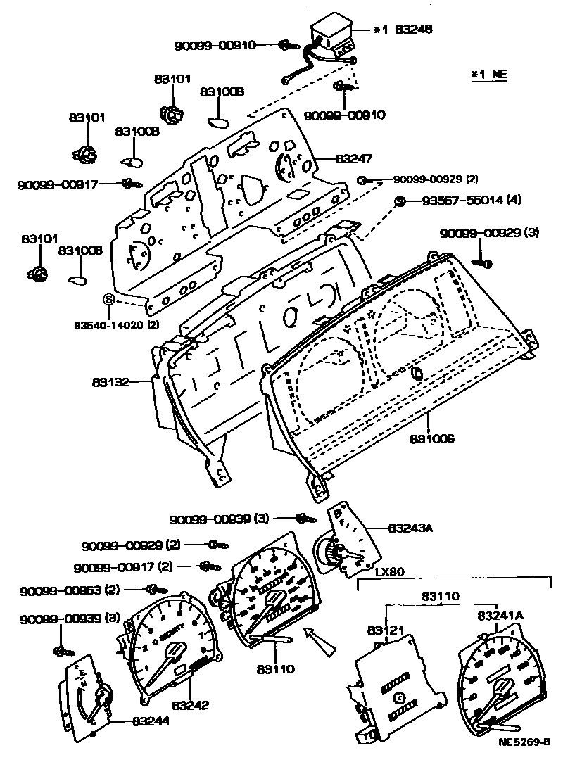 BULB FOR HEADLAMP NO 1, COMBINATION METER BULB, BULB, 