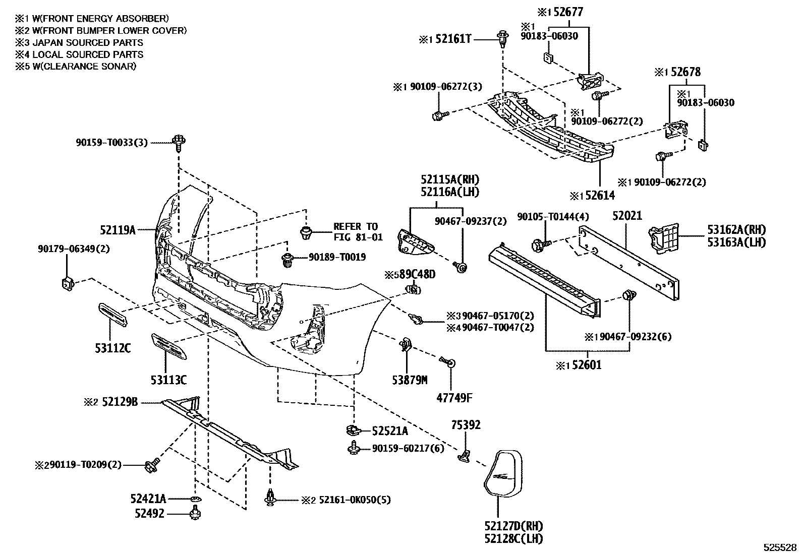 BOLT, BUMPER PAD, NO.2