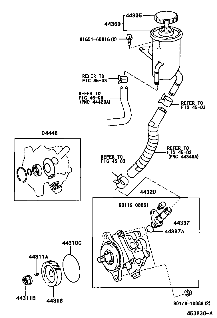 علبة زيت مضخة الدركسون