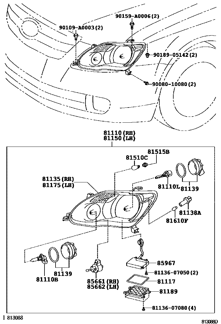BULB FOR HEADLAMP NO 1